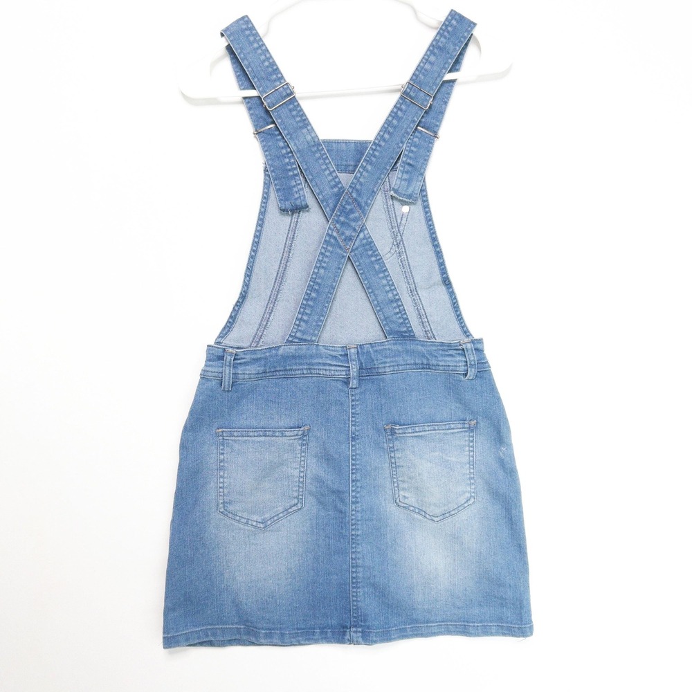 Yigga Denim Pinafore Dress Retro Jumper Blue Youth Girls Size 12-14 L